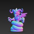 Naga-Sentinel-10.jpg Naga Sentinel - Criatura fantástica mitad serpiente mitad dragón Modelo de impresión 3D