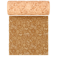 z1.png Hare Meadow Pattern Texture Roller STL File - Diseño sin costuras para manualidades en arcilla, fondant y cerámica