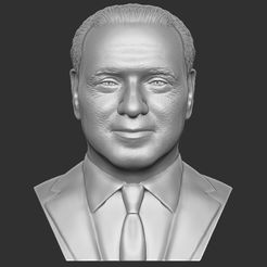 1.jpg Fichier STL Buste de Silvio Berlusconi pour l'impression 3D・Plan pour imprimante 3D à télécharger