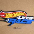 cartel-hotweels-lets-race-coche-automovil-carrera-piloto.jpg Hotwheels, Sign, Poster, Logo, Signboard, 3dprint, cars, automotive, racing, wheels, wheels