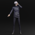11.png SATORU GOJO FAN ART FREE 3D STL