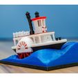 81c9edbbc8deb6cde11bf60827533000_preview_featured.jpg Old paddle-wheel steam boat with display stand (visual benchy)