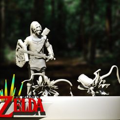 Link.jpg OBJ-Datei Link - The Legend of Zelda・Modell zum Herunterladen und 3D-Drucken, Enkil_Estudio_3D