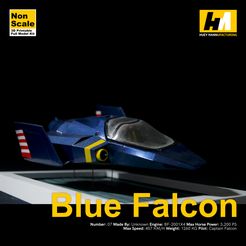 BlueFalconPromo2.jpg Blue Falcon Non Scale Model Kit