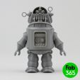Robby_03.jpg 3D-Datei Der faltbare Roboter Robby・Modell zum Herunterladen und 3D-Drucken