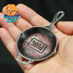 MyMiniFac_001.jpg STL-Datei PUBG Frying Pan kostenlos・Design für 3D-Drucker zum herunterladen