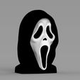 untitled.370.jpg Ghostface from Scream bust ready for full color 3D printing