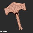 6.jpg Mjolnir  God of war 3D print model