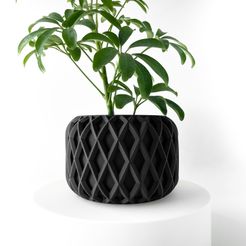misprint-8617-2.jpg The Kinao Planter Pot with Drainage | Tray & Stand Included | Modern and Unique Home Decor for Plants and Succulents  | STL File