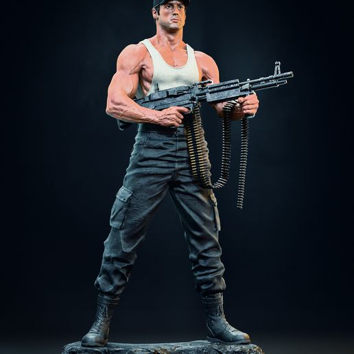 John Rambo Figure incl. base