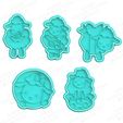 Easter sheep cookie cutter set of 5.jpg Пасхальные высечки для печенья в пачке из 60 штук