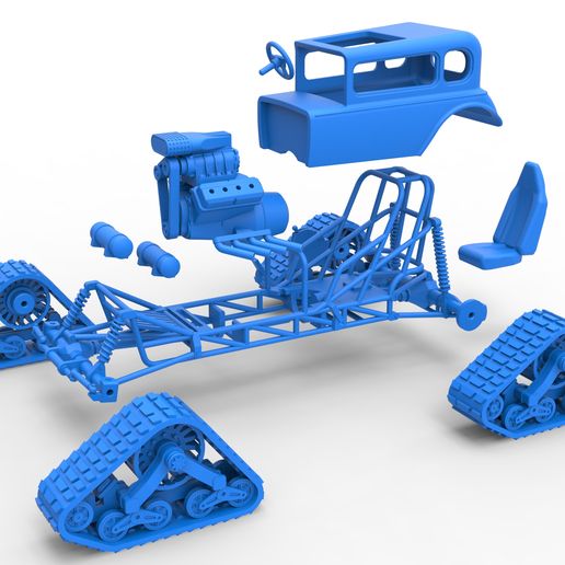 63.jpg Diecast Hot Rod auf Schienen Maßstab 1 bis 25