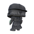a_Camera-1_00007.png Stylized Iron Robot with Traffic Signs - Chibi Figure (3D Print Ready)