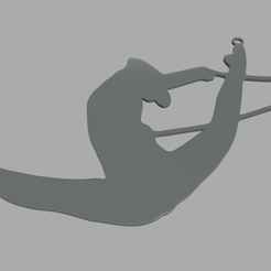 References_Rhythmic_Gymnastics_Key_Ring_01_Render_01.png STL file Rhythmic Gymnastics Key Ring・3D printer model to download