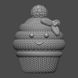 4.png Muffin Knitted - Crochet - Kitchen Decoration - 3D Print Model - No Supports