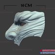ghost_of_tsushima_half_mask_cosplay_halloween-014.jpg Ghost of Tsushima Half Mask - Oni Mask - Sakai Japanese Samurai Helmet