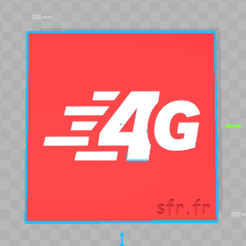 Capture Porte Clé 4G SFR.PNG Fichier STL gratuit Porte Clé 4G sfr.fr・Modèle imprimable en 3D à télécharger