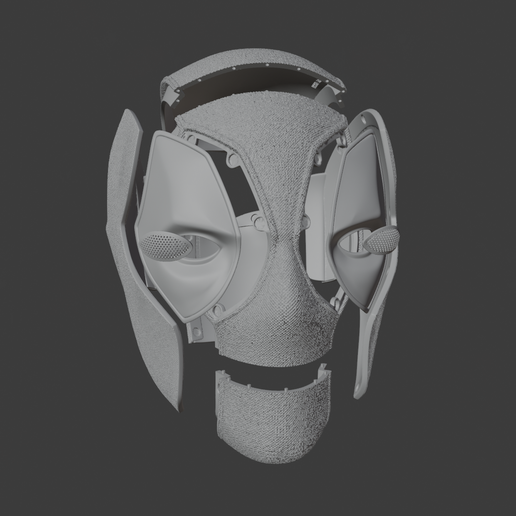 6_6.png Deadpool Mask with Detailed Texture and Magnets Slots / Deadpool - Mascara con Textura e Magnes