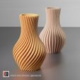 vase-0034-belly-twisted-vase-stl-04.jpg Jarrón 0034 - Jarrón de panza retorcida