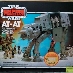 NOW INCLUDES TEN ACCESSORIES FOR ACTION FIGURES ence Some sags vate Am artes ayh nora a 01 Se o> tote Became on Amcrarwe Same (re AT-AT star wars Kenner hasbro toy repro parts