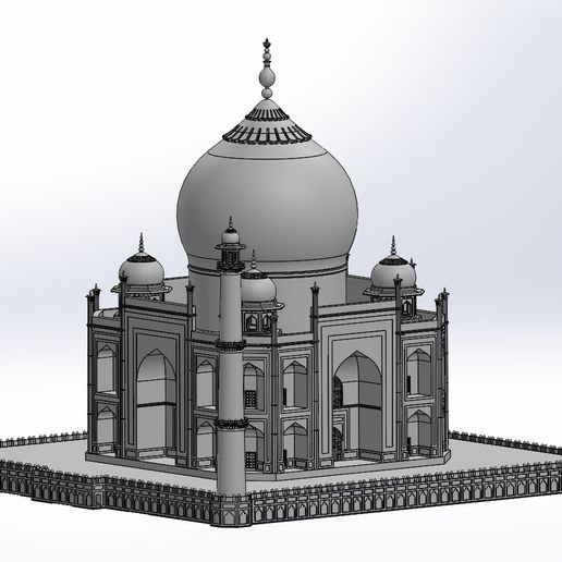 The Taj Mahal 3D model