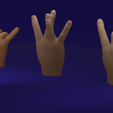 Hände.png Hand Gestures - Spiderman, Westside & Shaka sign "hang loose" Ronaldinho Gesture