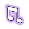 Nota 1- 25mm.stl Pack Cutter polymer clay / cookies shape Musical note #1
