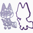 ghhhhghgfkjlkjhds.png STL file RAYMOND WAIFU MAID COOKIE CUTTER / ANIMAL CROSSING /NINTENDO SWITCH・3D printable design to download