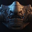 thumbail.jpg Masque Cyber Oni - Démon Samouraï Hyperréaliste (Wearable Cosplay / 3D Print Ready)
