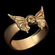 dasd.jpg Winged Skull Biker Ring