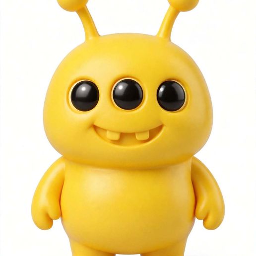 Blupo - Cute Three-Eyed Alien Mascot | Easy 3D Print - No Supports | Original STL for FDM & Resin