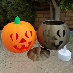 20201022_101915.jpg STL file Jack-O'-Lantern Funny Face・3D printer design to download