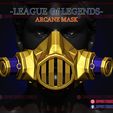 League_of_Legends_Arcane_mask_3d_print_model_01.jpg Enforcer Mask - League of Legends Arcane Cosplay Mask