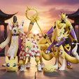 renamon-line-render.png Digimon - Renamon Evolution Line