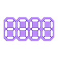 7-Segment Number Stencil.stl 7-Segment Number Stencil Template  3D Printable Digital Display Style Numbers for Drawing  Crafts
