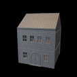 House-4-no-damage.png WWII Tabletop Terrain Set 28mm scale (3D Printable Files) - Based on real buildings from Carentan, France
