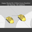 New Project(49).png Happy Mazda Mx-5 Miata Eunos Roadster - Car Keyring - No supports