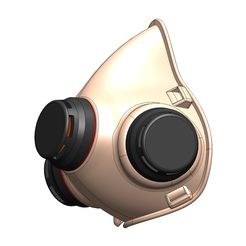 assembl-cov-mask05.jpg Free 3D file COVID-19 protection mask・3D printer model to download