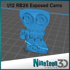 Cults-Exposed-Cams-12.png STL file RB26 Exposed Cams 1/12・3D printable design to download