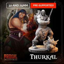 720X720-my-mini-factory-thurkal.jpg Файл 3D Barbarian - Thurkal (Dungeons and Dragons | Hero Quest)・Модель 3D-принтера для загрузки