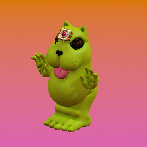 👽 ShüShe Alien Cat Model・ STL File for 3D printing・Cults