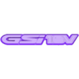 gsi 16v основа.STL GSI emblem 16V opel astra, 16V