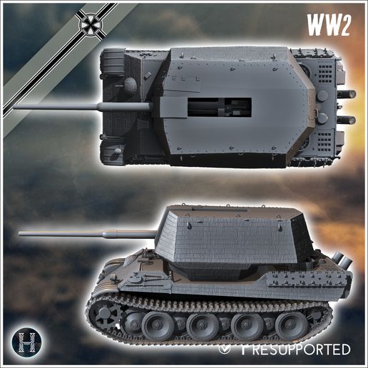 Flakpanther プラモデル 完成品？ 1/35 Trumpeter Flakpanther Tank w/8.8cm Flak 41 - Squadron.com
