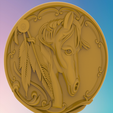 1.png Horse's head 5 3D MODEL STL FILE FOR CNC ROUTER LASER & 3D PRINTER