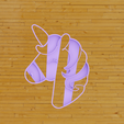 uni2.png Unicorn Head Cookie Cutter