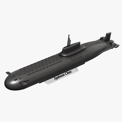 00.jpg Typhoon Class Submarine 3d Model