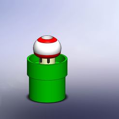 HONGO-LAPICERO-1.1.jpg Download STL file Lapicero Mushroom • 3D printable template, DESING23LCH