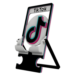 2.png STL-Datei CUSTOMIZABLE & COLLAPSABLE MULTICOLOR PHONE STAND - TikTok・Modell zum Herunterladen und 3D-Drucken