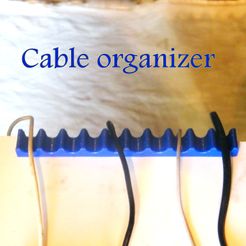Organizador de cables para colocar debajo del escritorio. by sebasgot, Download free STL model