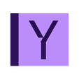 Yblock.stl Letter Blocks